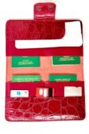 Red Family Size passport holder