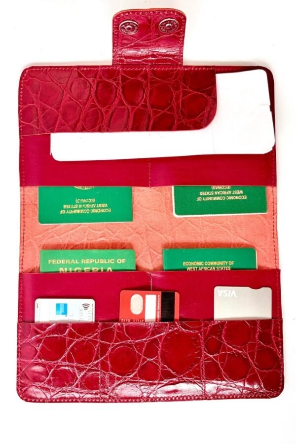 Red Family Size passport holder