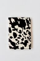 Cream and black passport holder